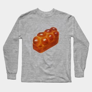 Brioche bread loaf watercolour painting Long Sleeve T-Shirt